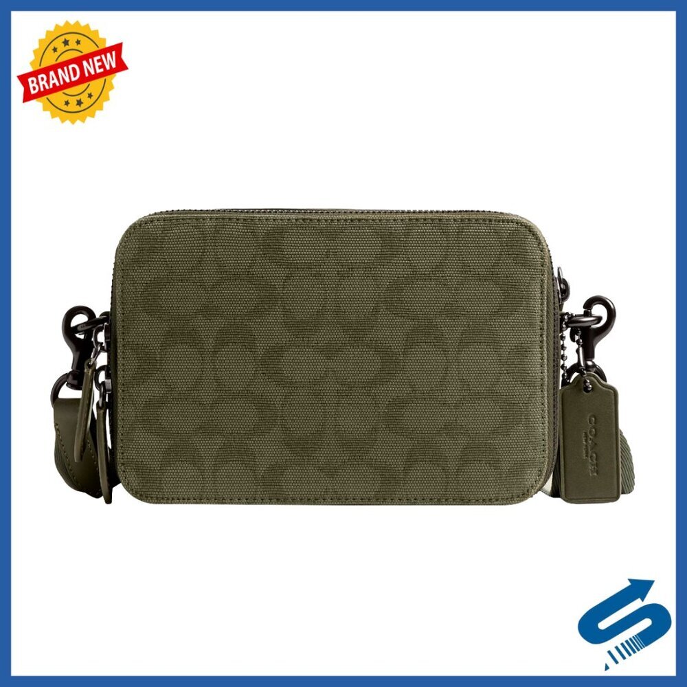 Leather Crossbody Bag with Card Slots, Detachable Strap, 7.5x5 Inches